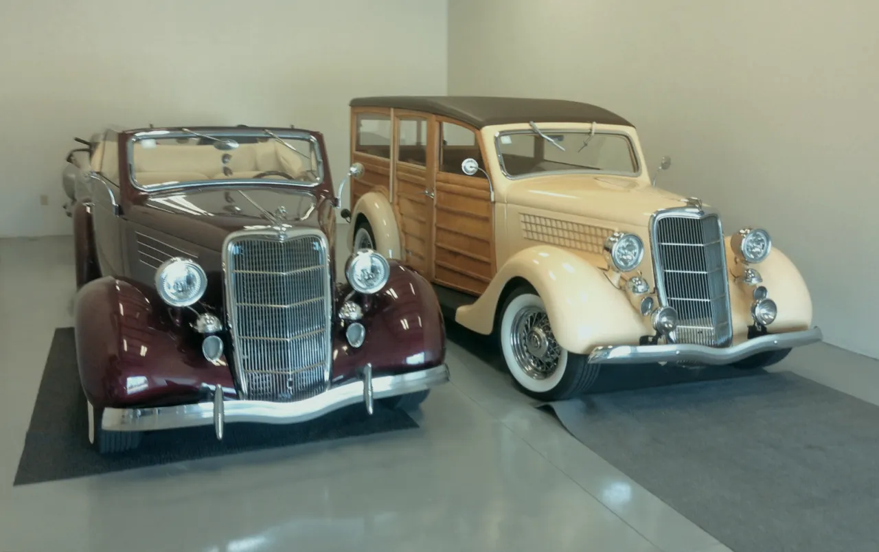 Vintage cars stored at Vehicle Fortress